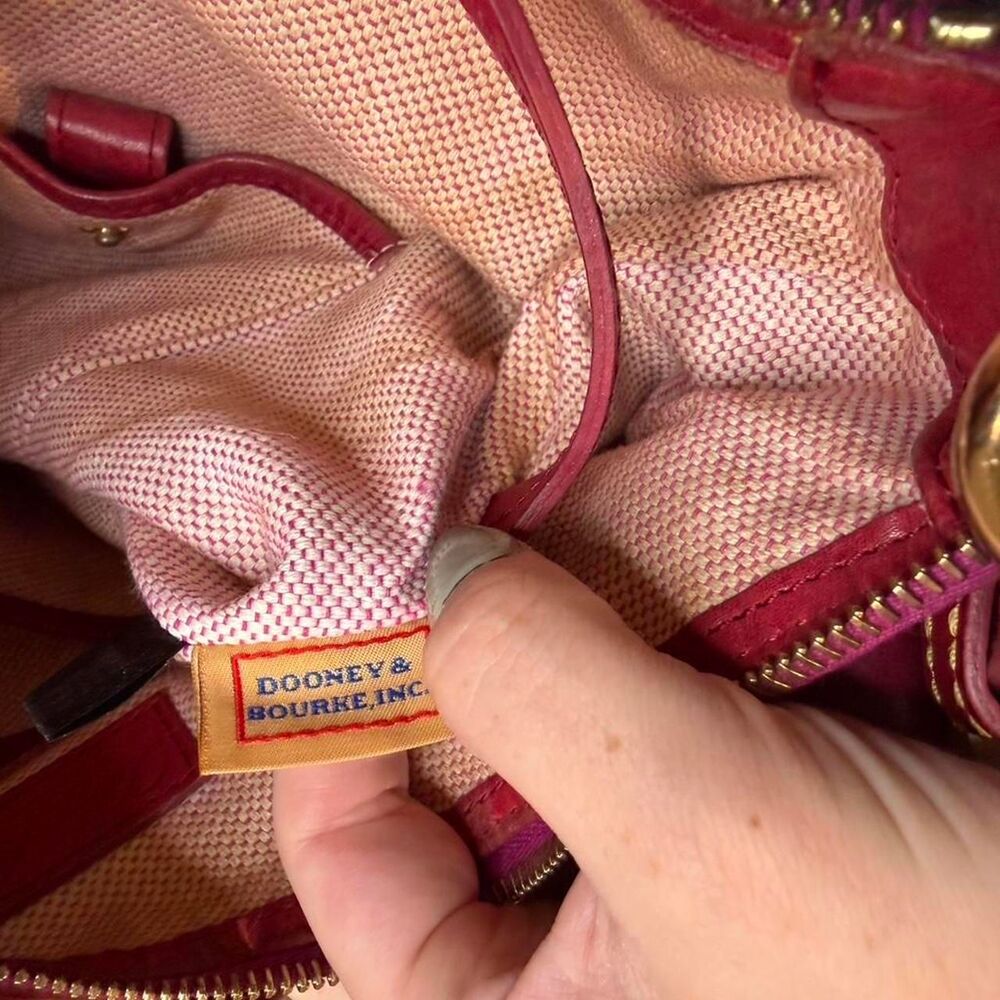 Dooney-bourke Women's Red and Burgundy Bag - Picture 6 of 8
